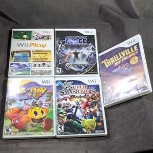 Lot of 5 Working Nintendo Wii Video Games G